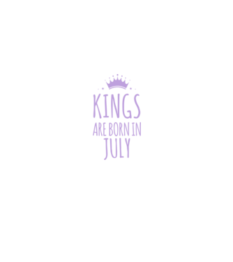 Kings are born in - July minta fekete pólón