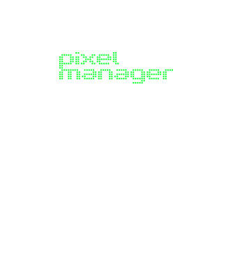 pixelmanager.ai minta fekete pólón