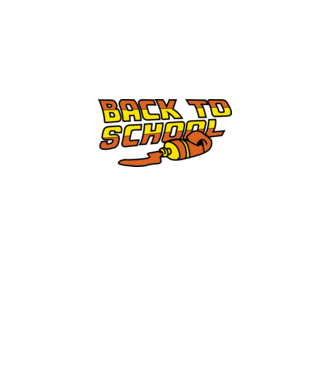 Back to school  minta fekete pólón