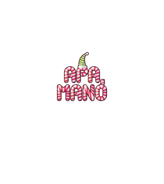 Apa Manó minta fekete pólón