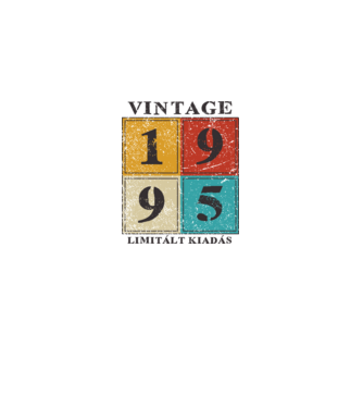 Vintage limitált - 1995 minta fehér pólón