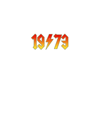 megszületik egy legenda 1973 OKTÓBER minta fekete pólón