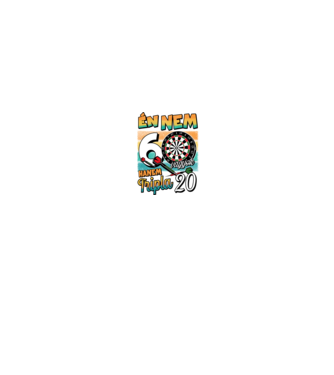 Darts Szülinap 60 éves minta fekete pólón