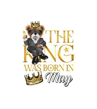 The king was born int MAY minta fehér pólón