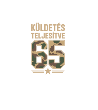 Küldetés teljesítve 65 minta türkiz pólón