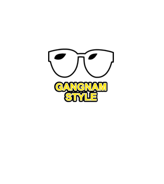 gangnamstyle1 minta sötétkék pólón