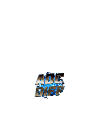 ADC DIFF metalic blue fire minta sötétkék pólón