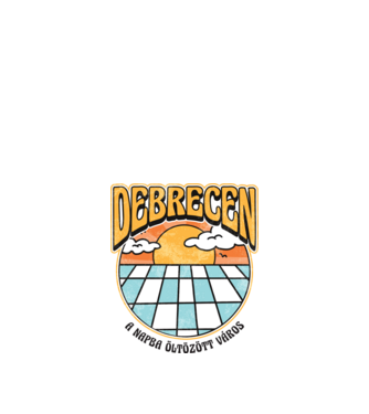 Debrecen a napba öltözött város minta homokszín pólón