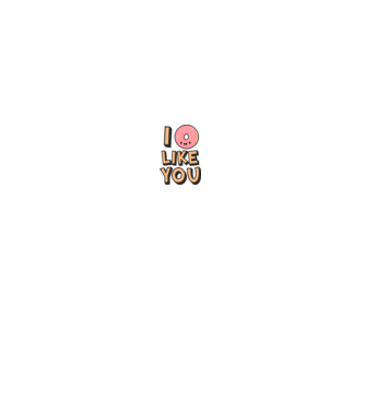 I donut like you minta szürke pólón