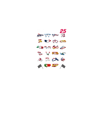 MOTOGP 25 CALENDAR fekete alapra minta fekete pólón