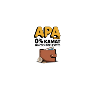 APA BANK minta fehér pólón