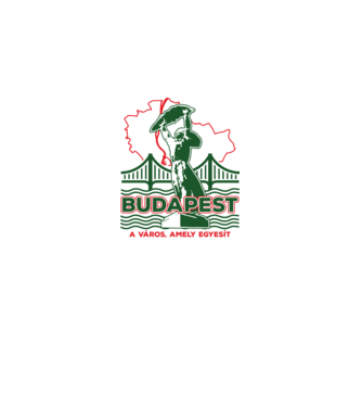 Budapest a város amely egyesít minta fehér pólón