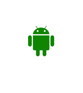 Android logo minta fehér pólón