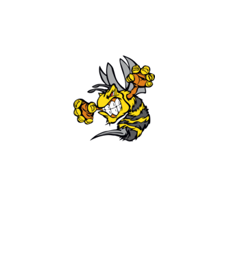 Evil Bee minta fekete pólón