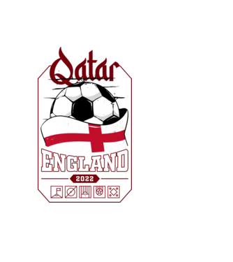Quatar team england minta világoskék pólón