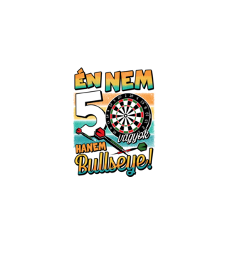 Darts Szülinap 50 éves minta fekete pólón
