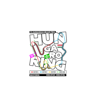 Hungaroring basic 24 minta fehér pólón