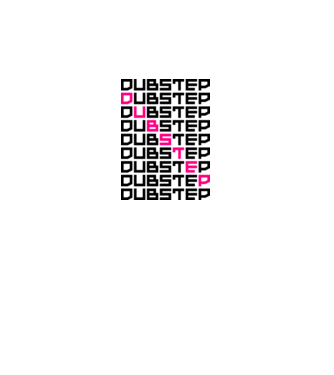 Dubstep Pattern minta sötétszürke pólón