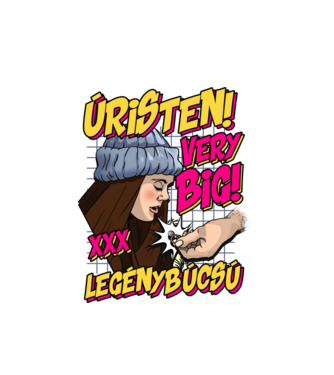VERY BIG Legénybúcsú minta fehér pólón