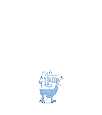 My patronus is Llama minta fehér pólón