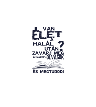 Zavarj meg miközben olvasok... minta világoskék pólón