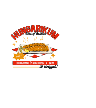 Hekk Hungarikum minta világoskék pólón