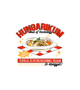 Hortobágyi palacsinta Hungarikum minta homokszín pólón