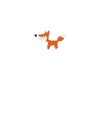 fox minta fehér pólón
