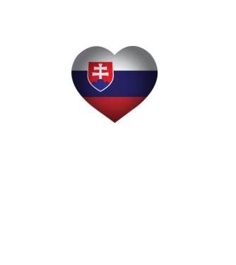 i heart slovakia minta fehér pólón