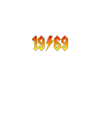 Rock születésnap 1969 Június minta sötétkék pólón