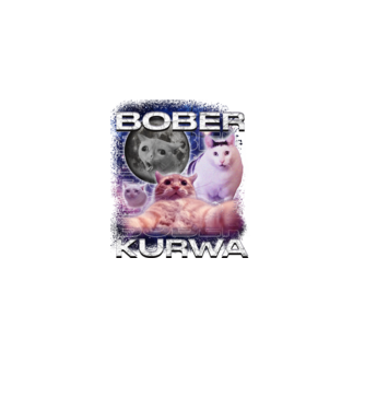 NEMBober Kurwa macska minta fekete pólón