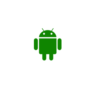 Android logo minta fehér pólón