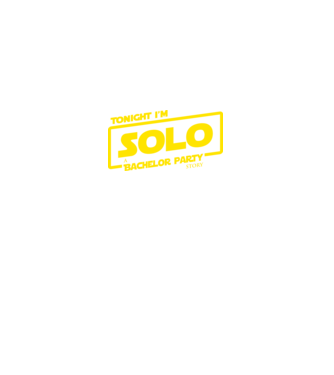 Tonight I'm Solo minta fekete pólón
