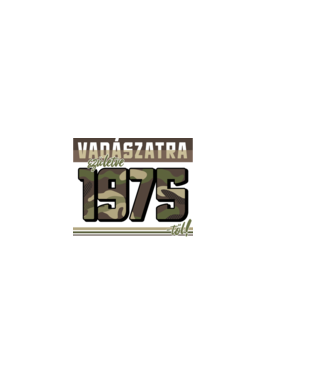 Vadászatra születve 1975-től! minta sötétkék pólón