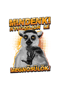 Mindenki nyugodjon le, megnősülök minta fekete pólón