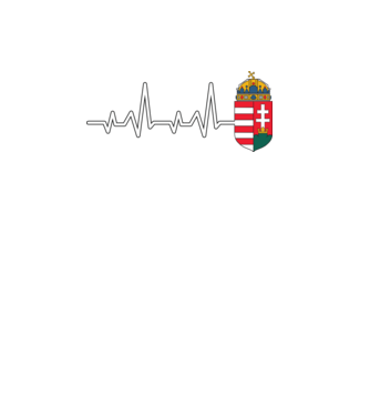 Címer heartbeat minta fekete pólón