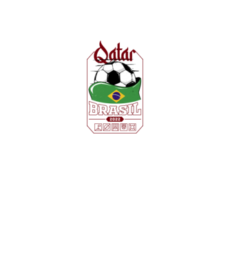 Quatar team brasil minta fehér/piros pólón