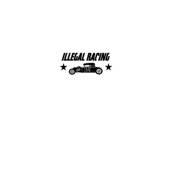illegal racing 33tj minta szürke/fekete pólón
