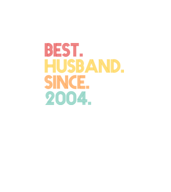 best husband since 2004 retro minta türkiz pólón