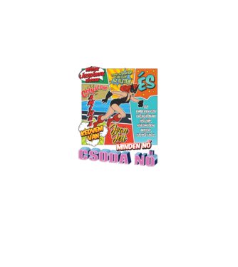 Comic nőnap idézet minta fekete pólón