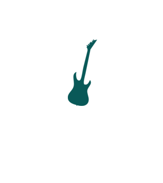 gitár 2 minta piros pólón