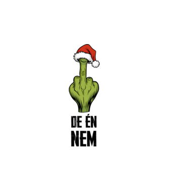 Szeretem a karácsonyi páros pólókat, de én nem Grinch Fehér pólóra minta homokszín pólón