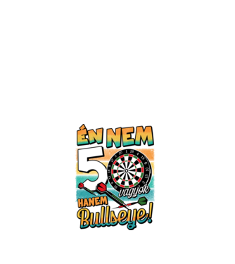 Darts Szülinap 50 éves minta fehér pólón