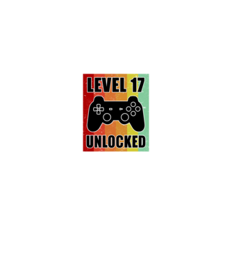 level 17 unlocked retro gamer minta fehér pólón