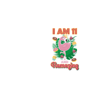 FLAMAZING SZÜLINAPOS 11 éves minta neonsárga pólón