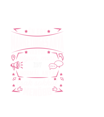 Menő Marketinges anya minta fehér pólón