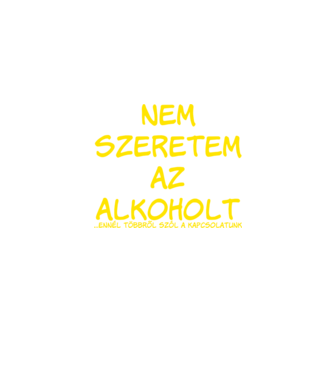Nem szeretem az alkoholt minta zöld pólón