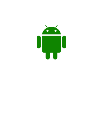 Android logo minta fehér pólón