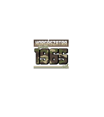 Horgászatra születve - 1965 minta farmerkék pólón
