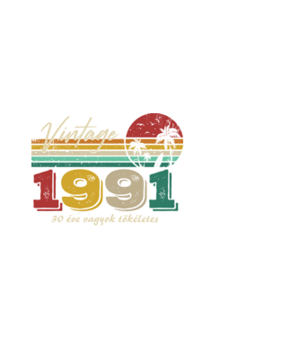 vintage 30 éve vagyok tökéletes minta fekete pólón